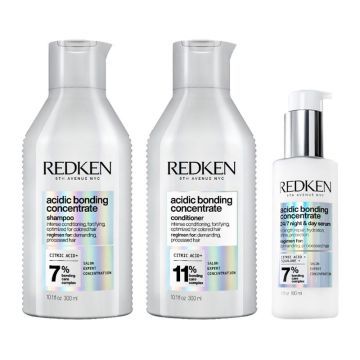 Redken ABC Shampoo 300ml + Conditioner 300ml + 24/7 Night & Day Serum 100ml
