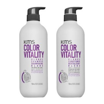 KMS ColorVitality Blonde Shampoo + Conditioner 750ml