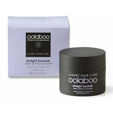 Oolaboo straight baobab sleek glitery pomade 50ml