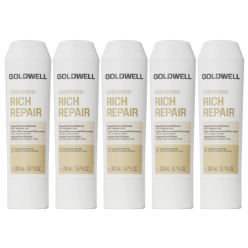 5x Goldwell Dualsenses Rich Repair Restoring Conditioner 200ml