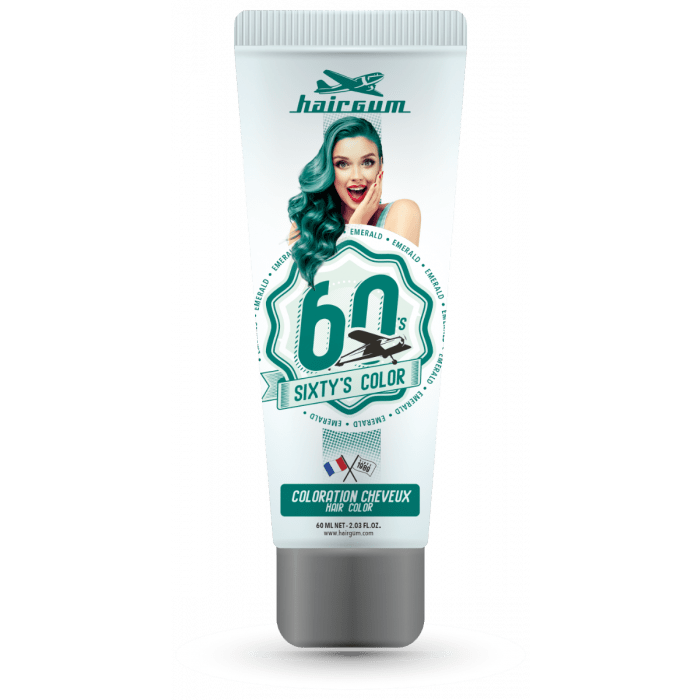 Hairgum Sixty's Color Emerald 60ml main product photo