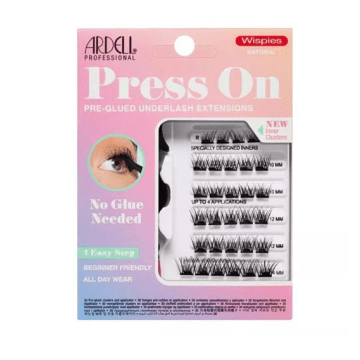 Ardell Press On Pre-Glued Underlash Extensions Wispies Natural Starters Kit