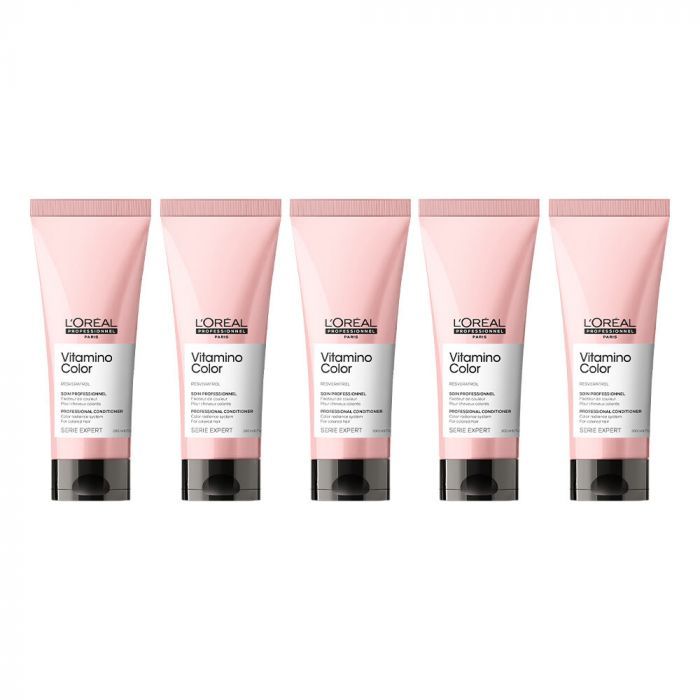 10x L'Oréal Serie Expert Vitamino Color Conditioner 200 ml main product photo
