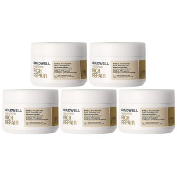5x Goldwell Dualsenses Rich Repair 60sec Treatment 200ml