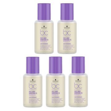 5x Schwarzkopf BC Frizz Away Smoothing Oil 50ml