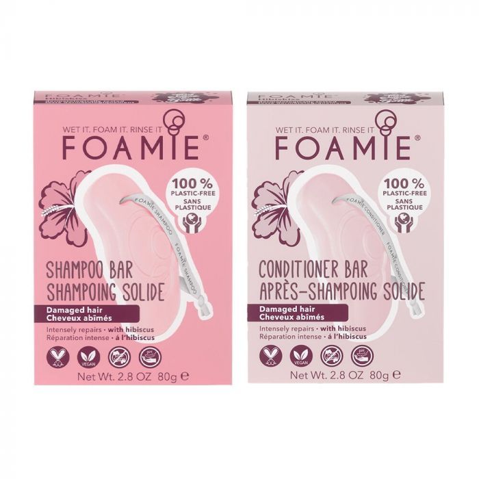 Beschadigd haar pakket Foamie Bar Hibiskiss main product photo