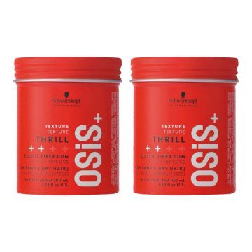 2x Schwarzkopf OSiS+ Thrill Elastic Fibre Gum 100ml