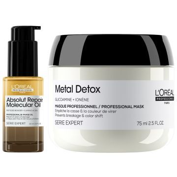 L'Oréal Professionnel Metal Detox Mask 75ml + Absolut Repair Oil 30ml