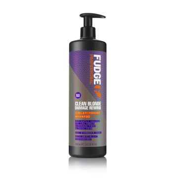 Fudge Clean Blonde Damage Rewind Violet-Toning Shampoo 1000ml