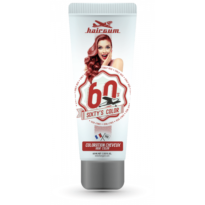 Hairgum Sixty's Color Only Red 60ml main product photo