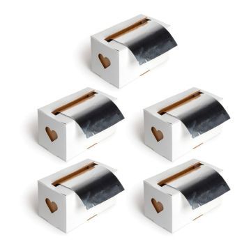 5x Haibu Aluminiumfolie 15my 12cmx250m