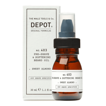 Depot 403 Pre-shave & Softening Beard Oil Sweet Almond 30ml