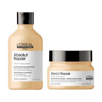 L'Oréal Serie Expert Absolut Repair Gold Shampoo 300ml + Mask 250ml