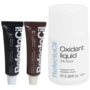 Refectocil 1 Zwart + 3 Natuurbruin + 3% Oxidant 100ml