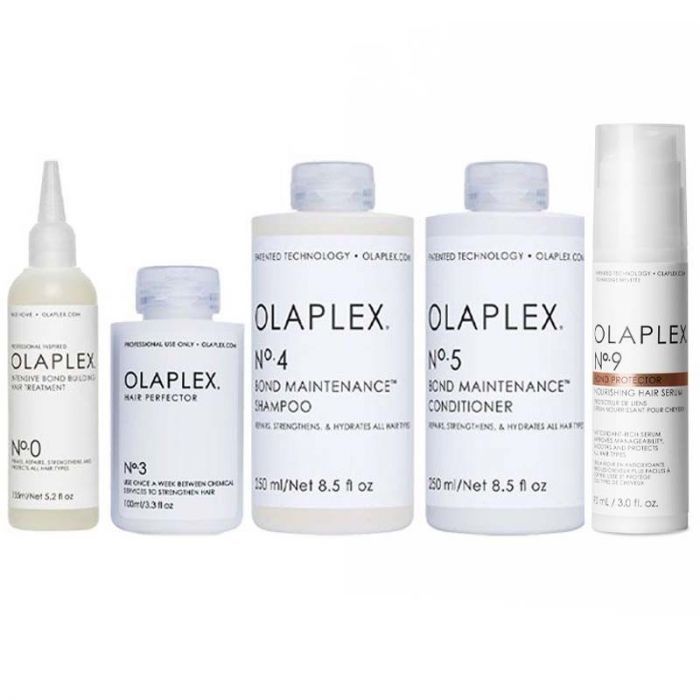 Beschadigd haar pakket Olaplex No.0 + 3 + 4 + 5 + 9 main product photo