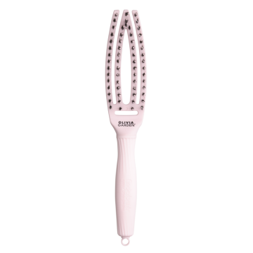 Olivia Garden Fingerbrush Care Iconic Boar&Nylon Pastel Pink Small