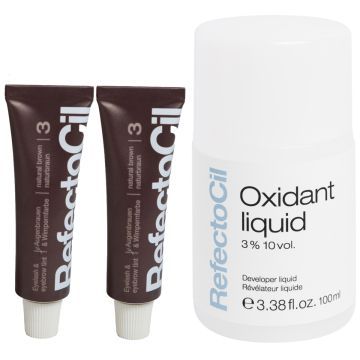 2x Refectocil 3 Natuurbruin + 3% Oxidant 100ml