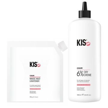 KIS Magic Mud Lightener 500gr + OxyCream 6% 1000ml
