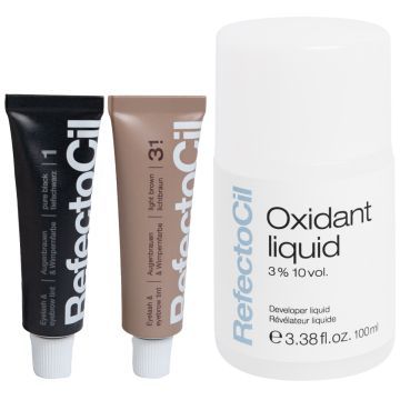 Refectocil 1 Zwart + 3.1 Lichtbruin + 3% Oxidant 100ml