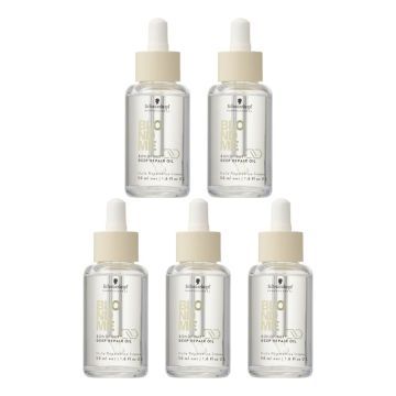 5x Schwarzkopf BlondMe Bondfinity Deep Repair Oil 50ml