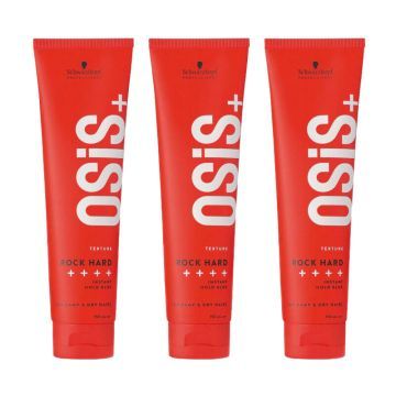 3 x Schwarzkopf OSiS+ Rock-Hard Instant Hold Glue 150ml
