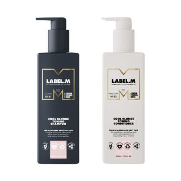 Label.m Cool Blonde Toning Shampoo 1000ml + Conditioner 1000ml