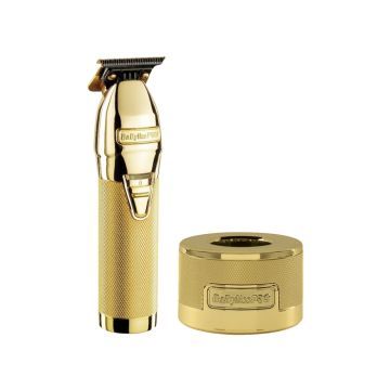 Babyliss PRO 4Artists Skeleton Trimmer Full Metal Goud + Charging Stand Goud